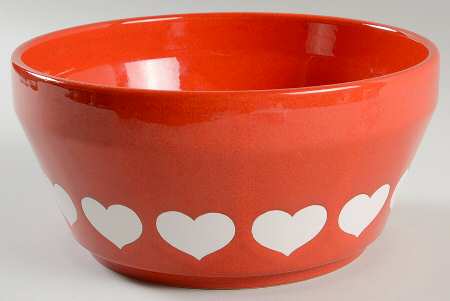 Heart 9" Round Vegetable Bowl