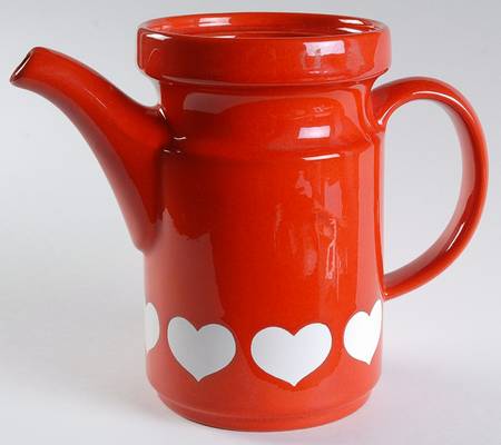 Heart Coffee Pot No Lid