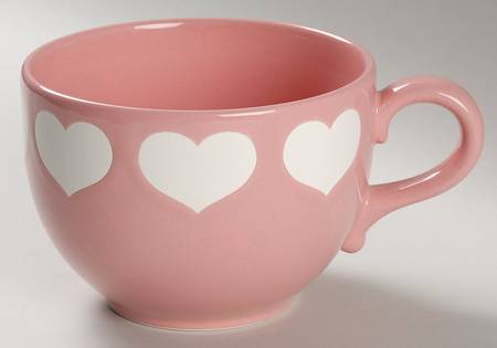 Heart Pink Jumbo Mug
