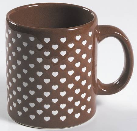 Heart Burgundy Mug