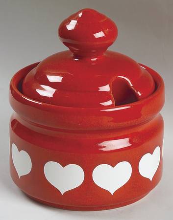 Heart Sugar Bowl & Lid