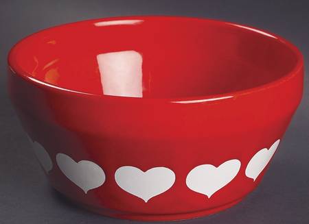 Heart 6" Round Vegetable Bowl