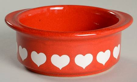 Heart Lugged Fruit/Dessert (Sauce) Bowl