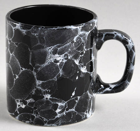Marble Black Mug