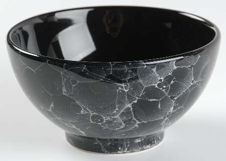 Marble Black Soup/Cereal Bowl