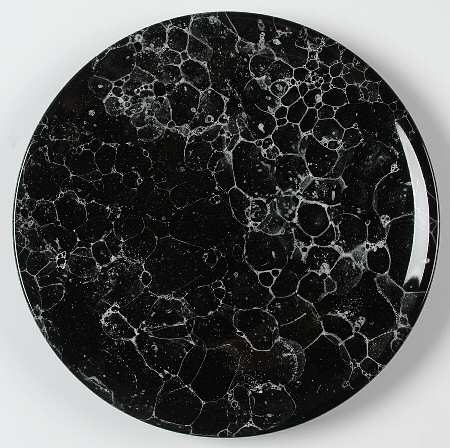 Marble Black Salad Plate