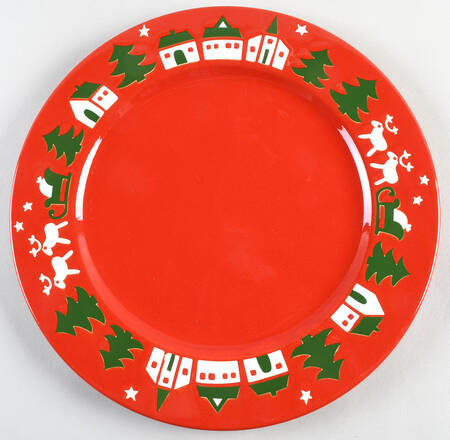 Reindeer Village Service Plate (Charger)