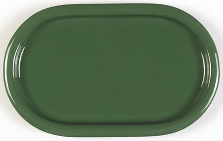 Solid Colours Hunter Green 11" Oval Serving Platter