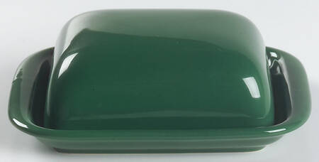 Solid Colours Hunter Green Rectangular Covered Butter