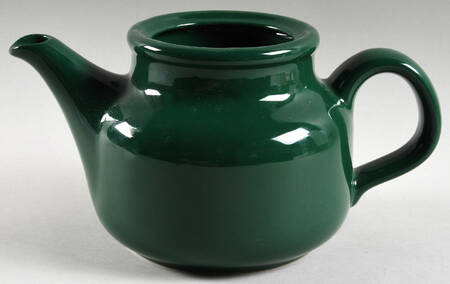 Solid Colours Hunter Green Teapot No Lid