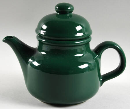 Solid Colours Hunter Green Teapot & Lid