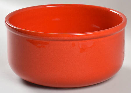 Solid Colours Red 8" Round Vegetable Bowl