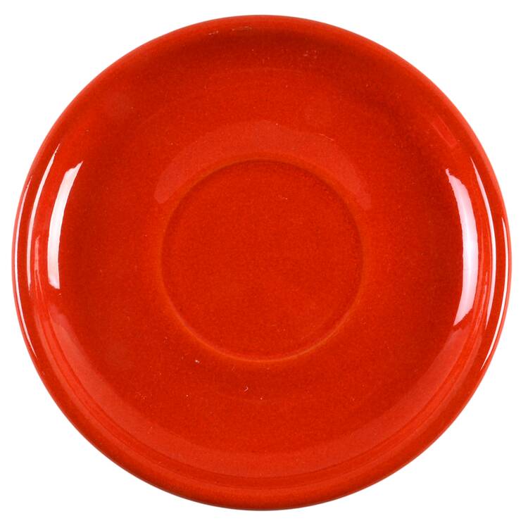 Solid Colours Red Saucer for Flat Demitasse Cup