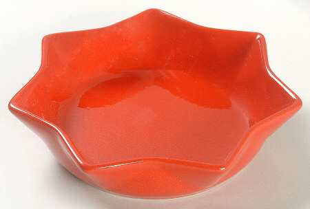 Solid Colours Red Star Shaped Dish
