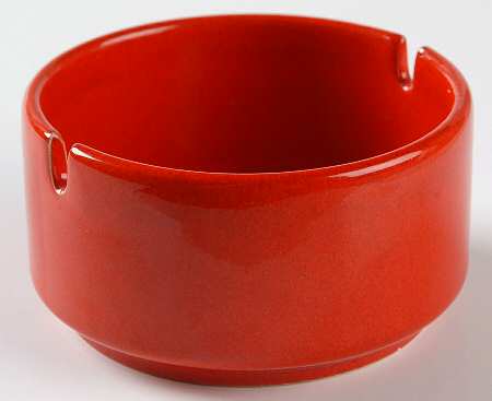 Solid Colours Red Small Ashtray