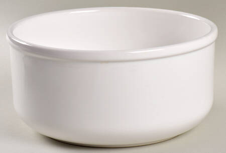 Solid Colours White 8" Round Vegetable Bowl