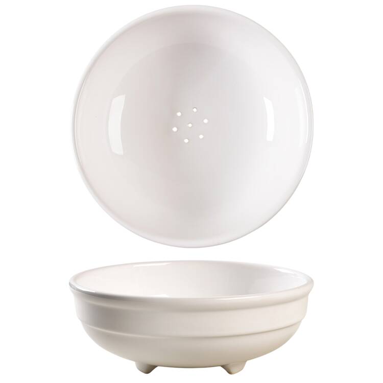 Solid Colours White Fruit Strainer
