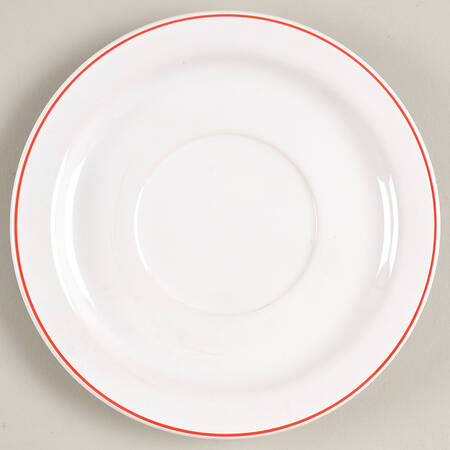 White Christmas Saucer
