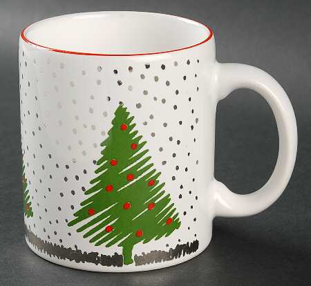White Christmas Mug