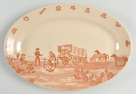 Chuck Wagon 11" Oval Serving Platter