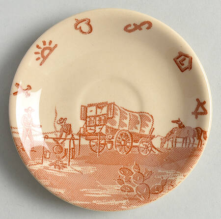 Chuck Wagon Saucer for Demitasse Cup