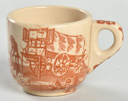 Chuck Wagon Flat Demitasse Cup