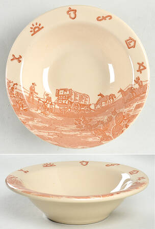 Chuck Wagon Rim Cereal Bowl