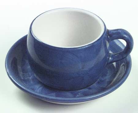 Dahlia Flat Cup & Saucer Set