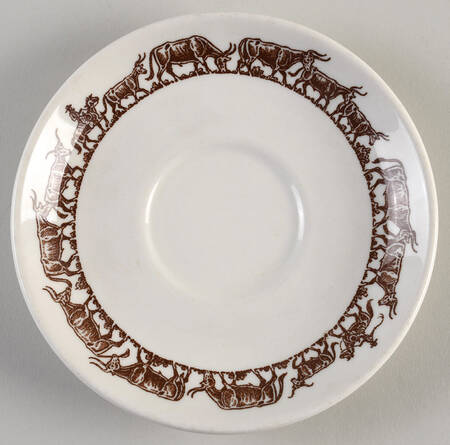 Long Horn (Westward Ho) Saucer for Jumbo Cup