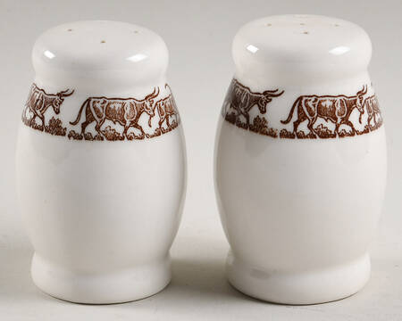 Long Horn (Westward Ho) Salt & Pepper Set