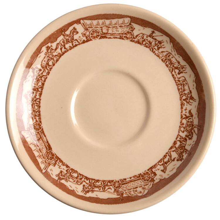 Pioneer Trails Brown Saucer for Oversized Cup