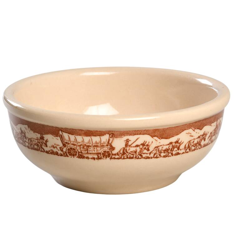 Pioneer Trails Brown Coupe Cereal Bowl