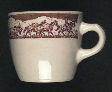 Pioneer Trails Brown Flat Cup