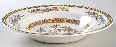 Indian Tree Large Rim Soup Bowl