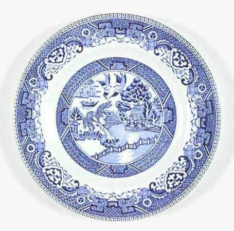 Old Willow Blue (No Trim) Bread & Butter Plate