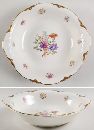 Bouquet Dresden (Scalloped) 10" Round Vegetable Bowl