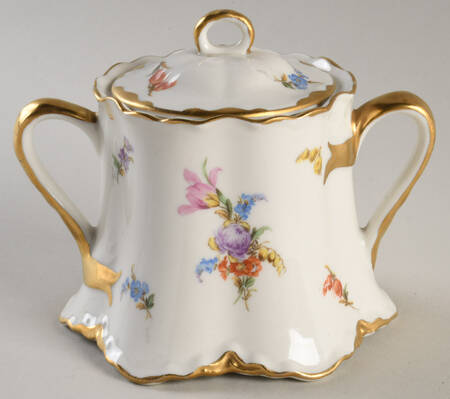 Dresden Sugar Bowl & Lid