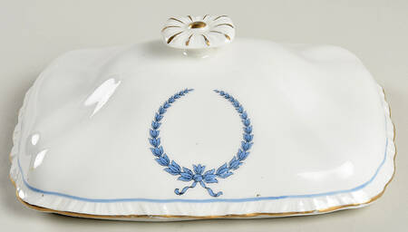 Neo Classic Blue (Scallop. Gold) Lid for Rectangular Vegetable