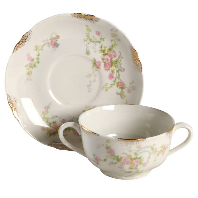 Old Abbey Flat Bouillon Cup & Saucer
