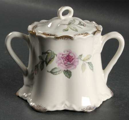 Venetian Rose Gold Sugar Bowl & Lid