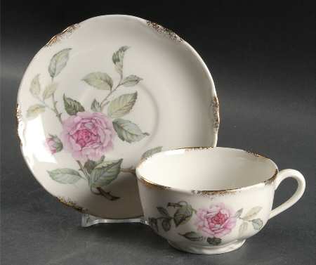 Venetian Rose Gold Flat Cup & Saucer Set
