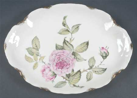 Venetian Rose Gold 13" Oval Serving Platter