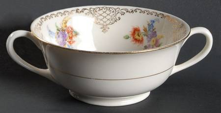 WAR31 Footed Cream Soup Bowl