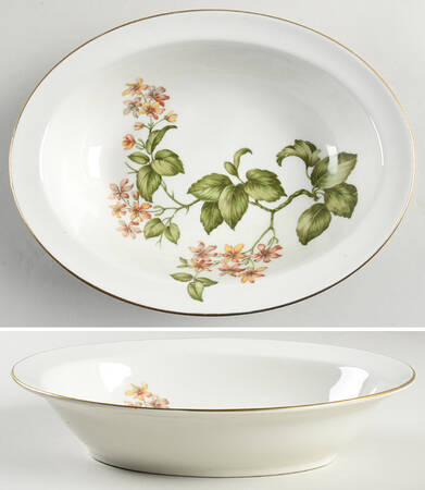 Woodland 10" Oval Vegetable Bowl