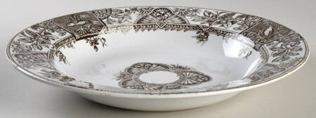 Alexandria Brown (Smooth) Rim Soup Bowl