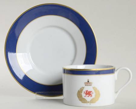 English Manor Flat Cup & Saucer Set