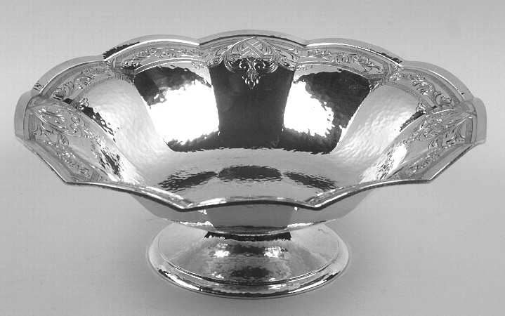 Sterling Hollowware Round Sterling Footed Centerpiece