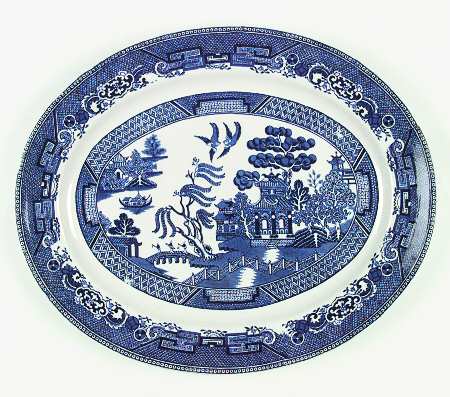 Willow 16" Oval Serving Platter