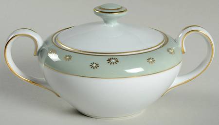 Celadon Sugar Bowl & Lid