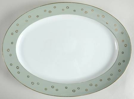 Celadon 16" Oval Serving Platter